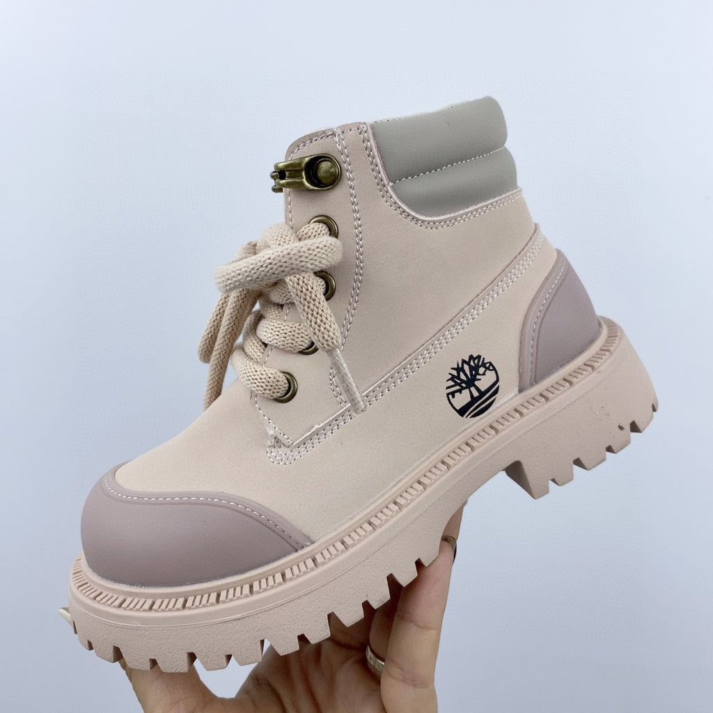 Timberland children's martin boots"light pink"