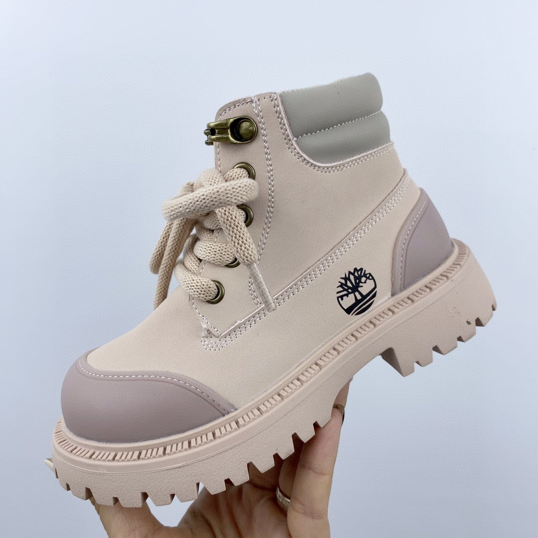 Timberland children's martin boots"light pink"