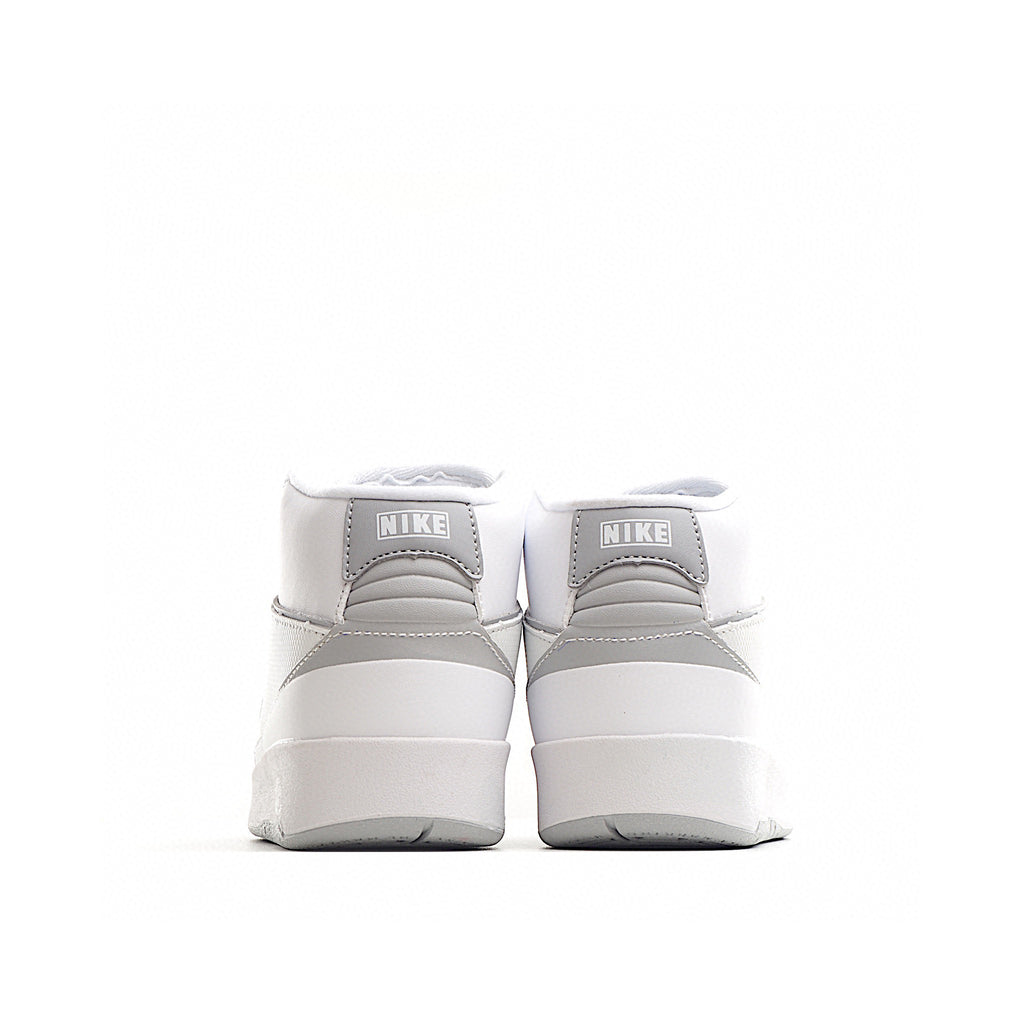 Jordan 2 retro running shoes for kids " white, gray"