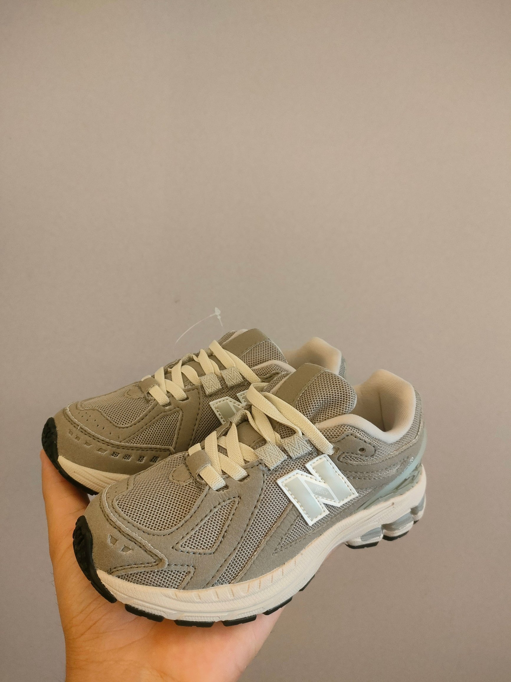 NB1906 parent-child sports shoes" gray, cream"