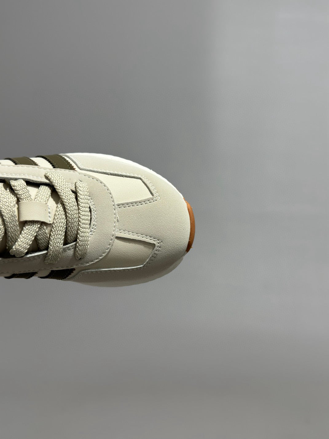 Adidas Popcorn Running Shoes" gray, dark olive green"