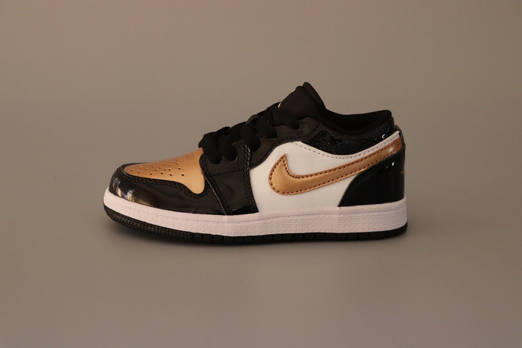 Joe 1 original low-top sneakers" dark, white, Gold"