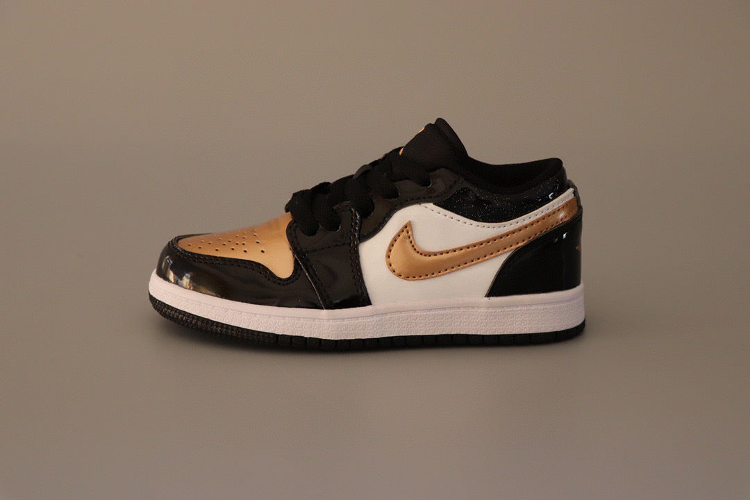 Joe 1 original low-top sneakers" dark, white, Gold"