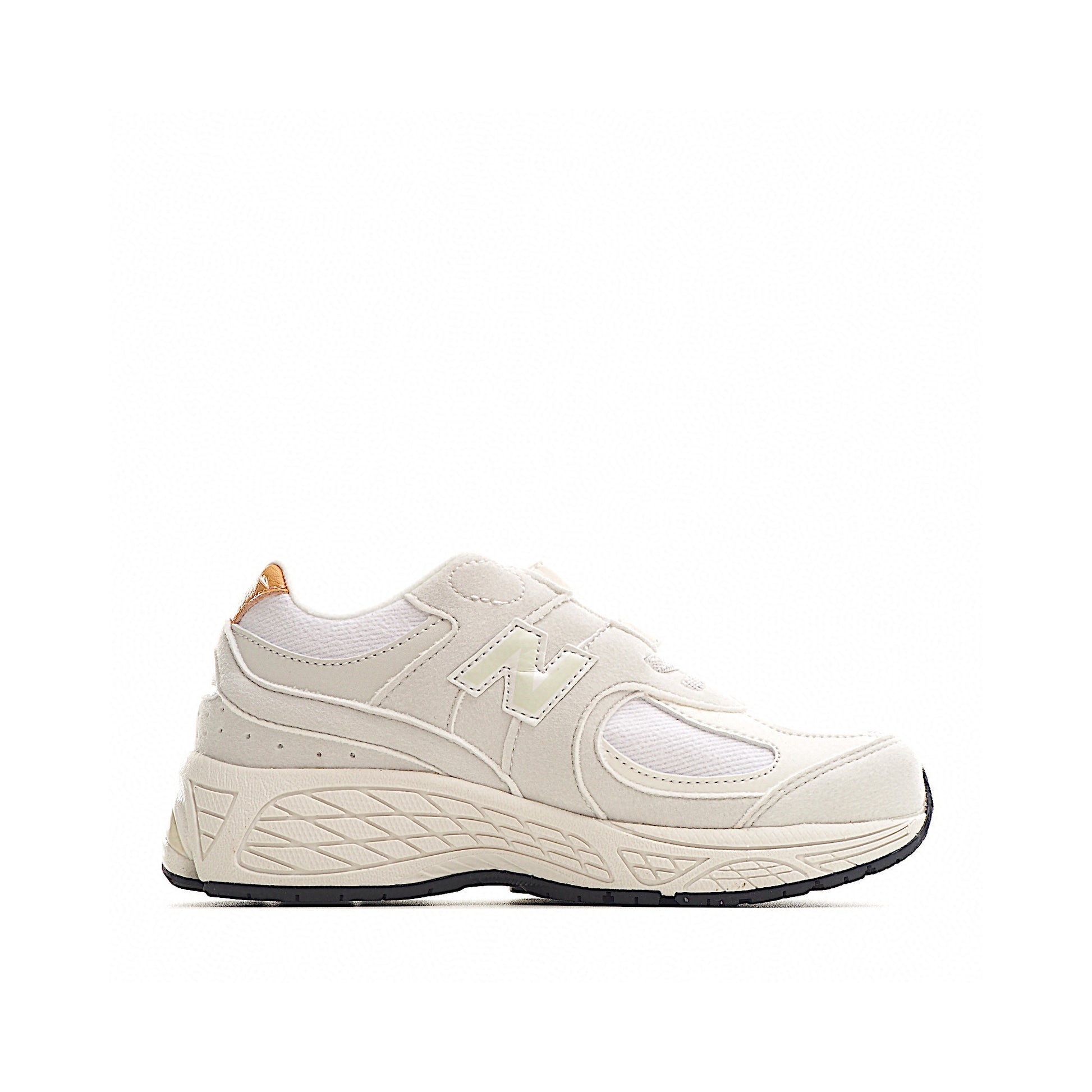 NB327 Rotating Buckle Waffle Gump Children's Shoes" white, cream"