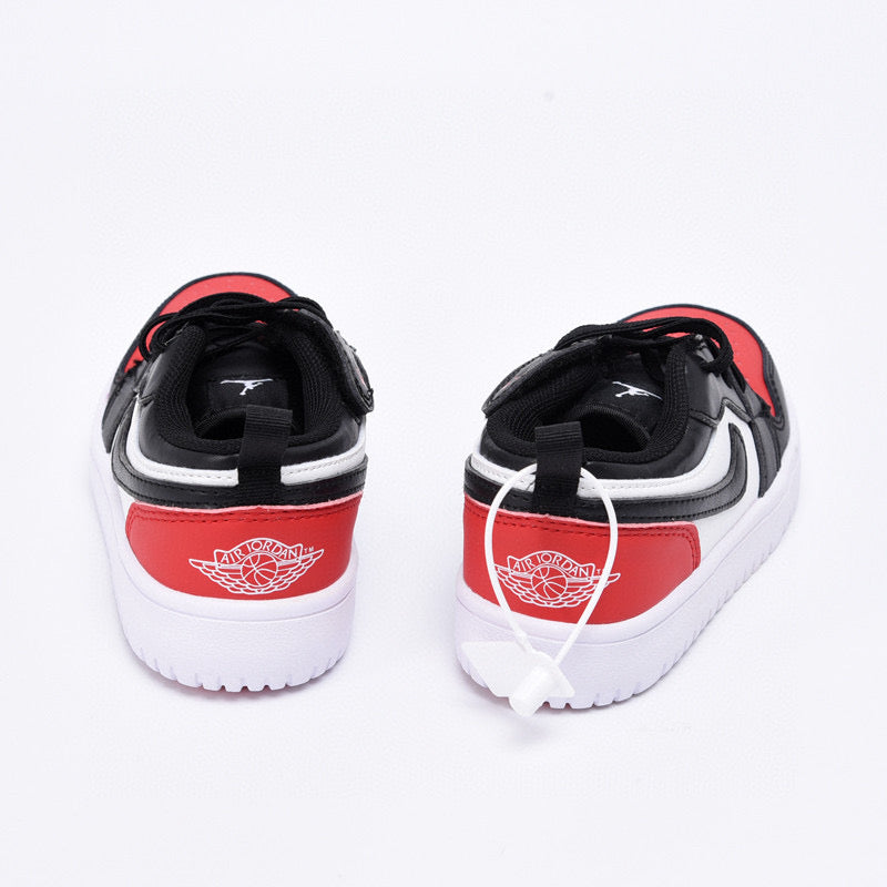 Joe 1 magic buckle children's shoes" white, black, red"