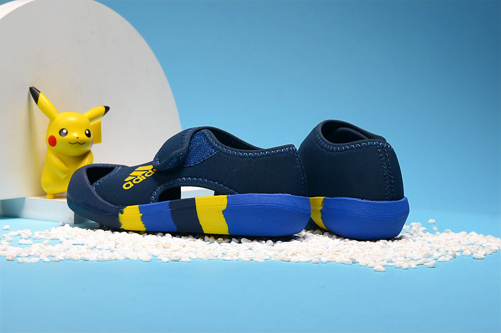Adidas Baotou Sandals Generation" dark blue, yellow"