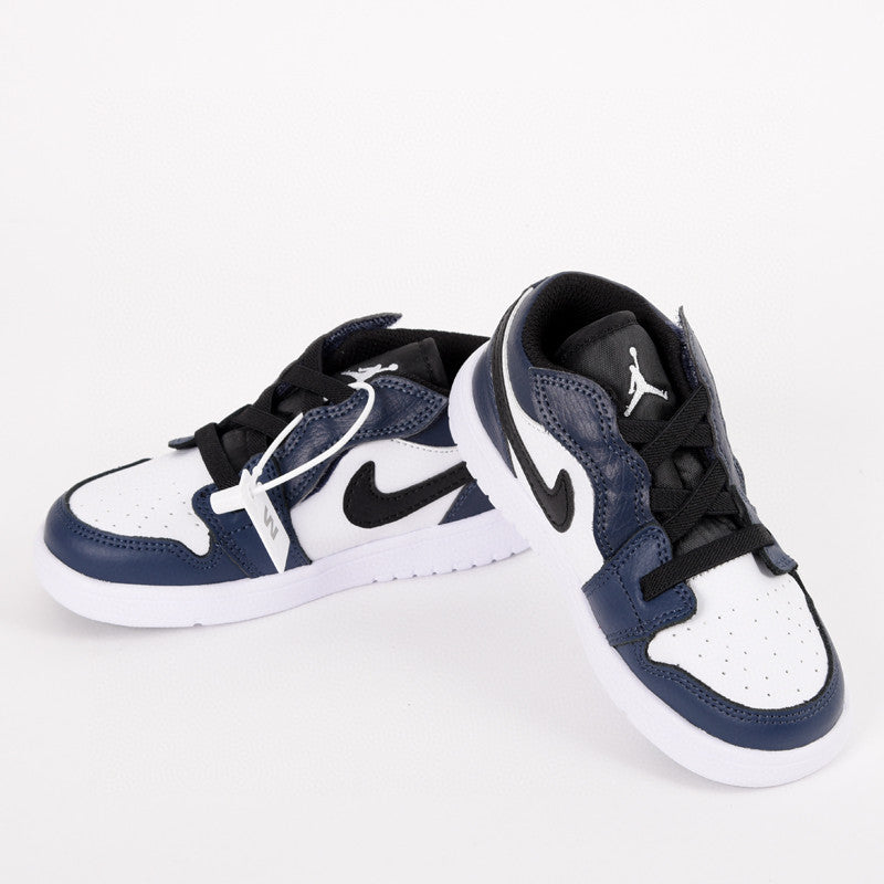 Jordan low top elastic band" white, Navy"