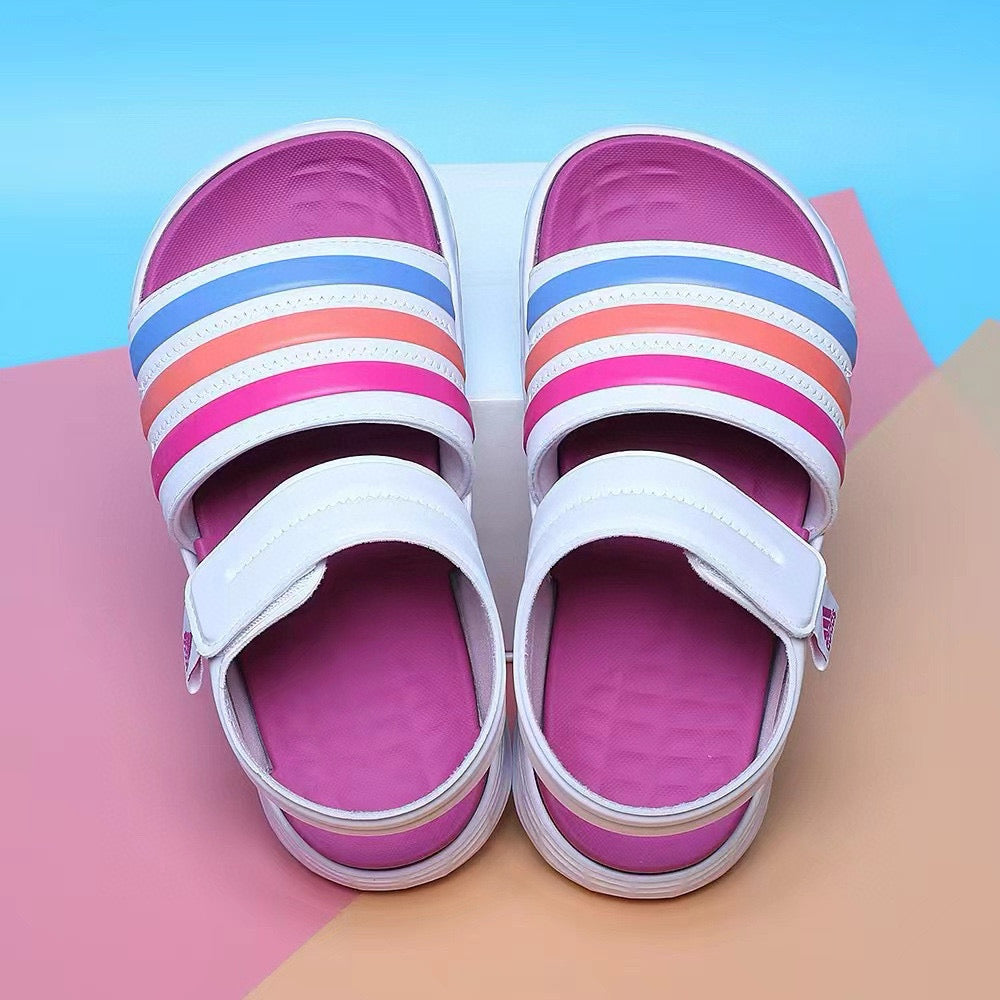 Adidas Durango Sandals lightweight non-slip wear-resistant sandals " white, fuchsia"