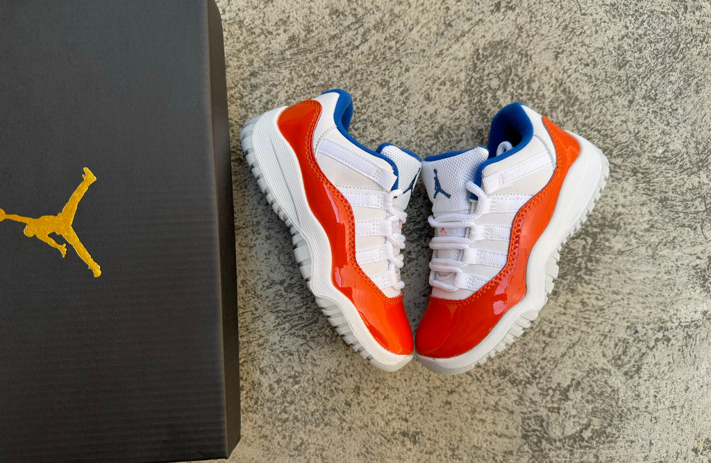 White orange blue