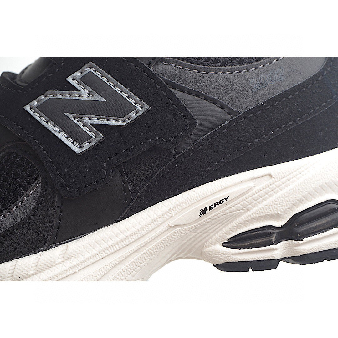 NB327 Rotating Buckle Waffle Gump Children's Shoes"black"