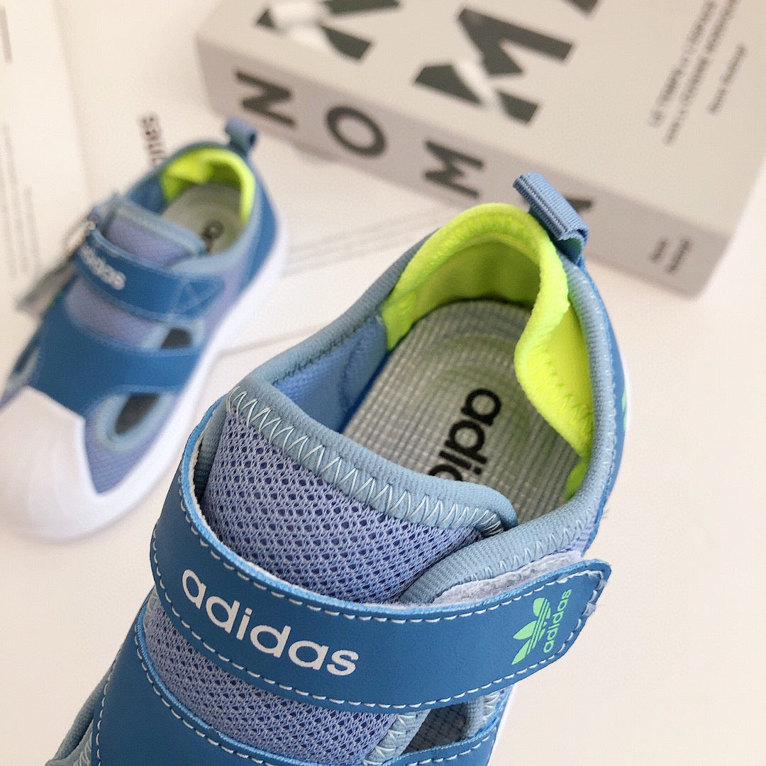 Adidas Baotou shell toe Bingdundun" light blue, darker blue"