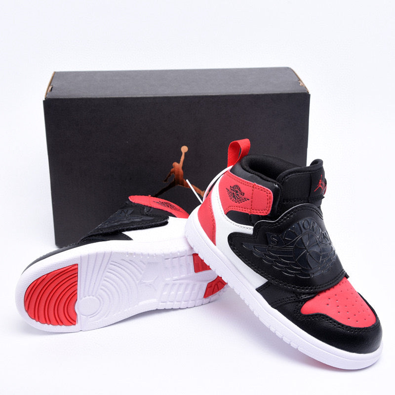 Jordan Wings Kids Shoes" white, black, red"