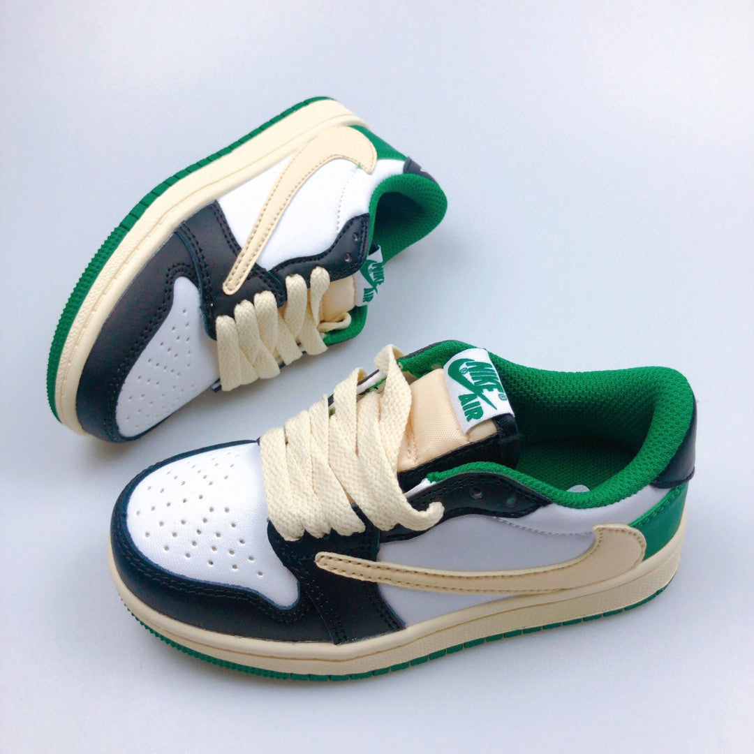Jordan low-top reverse hook black warrior" white, cream, olive green"