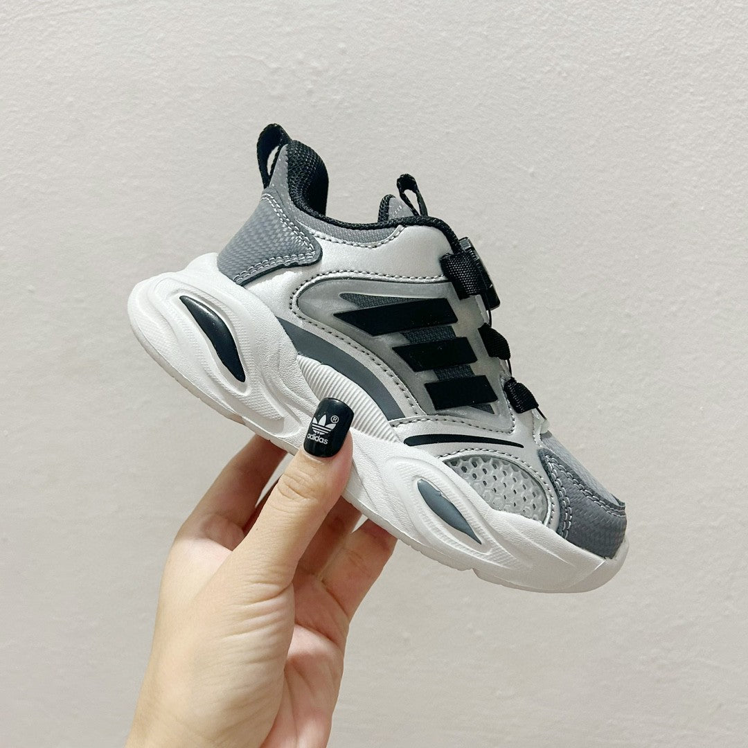 AD rotating button children's shoes" gray"