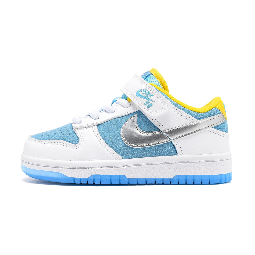 SB Velcro children's shoes" white, blue"