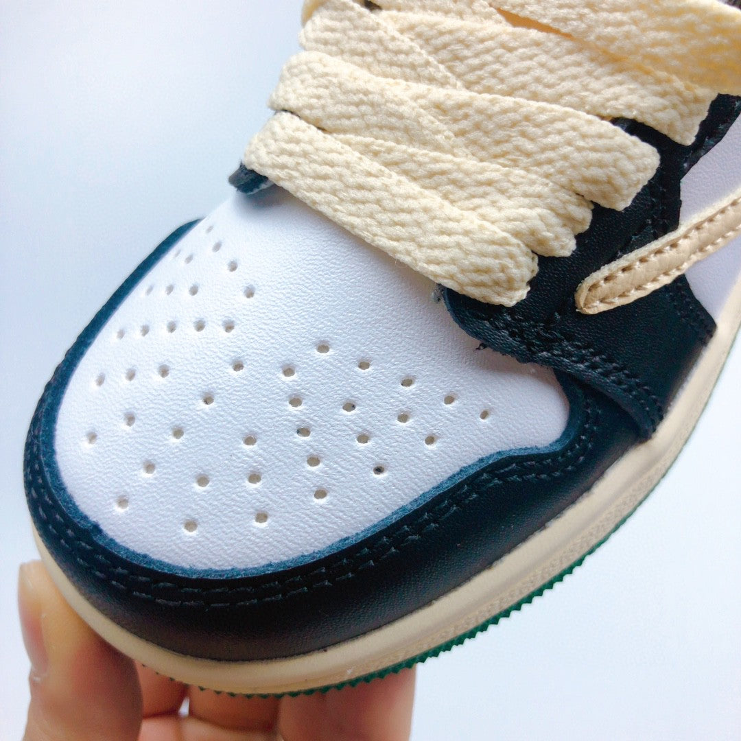 Jordan low-top reverse hook black warrior" white, cream, olive green"