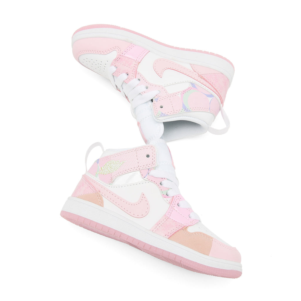 AJ-127" baby pink, brown"