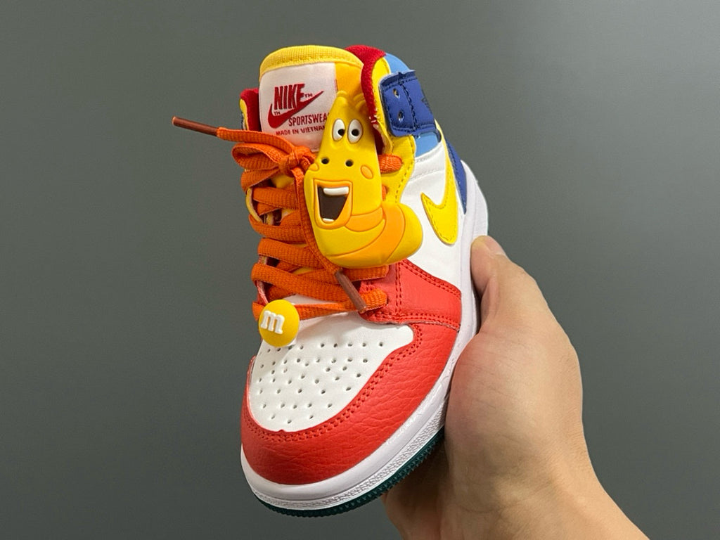 Qiao Yi Zhongbang cartoon funny bug Velcro sneakers"  red, yellow, white, black, turquoise"