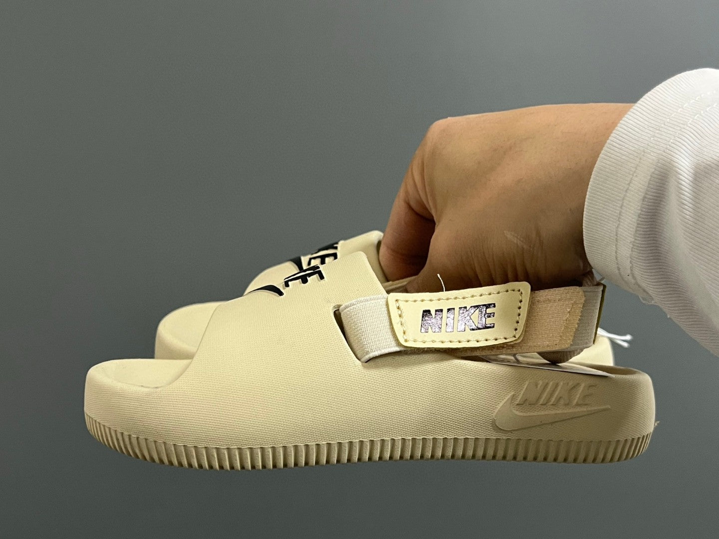 NK new two-way children's sandals" cream"