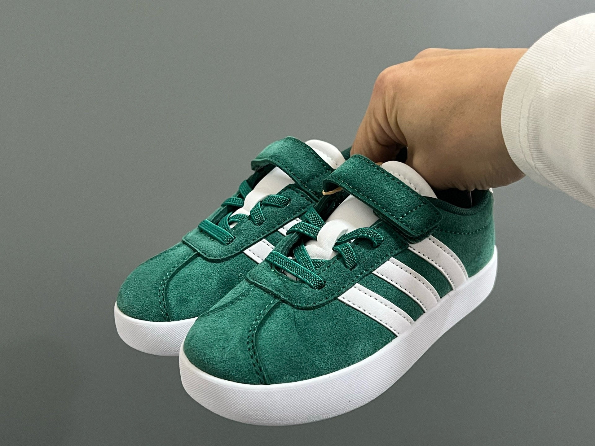 Adidas tennis shoes" dark green"
