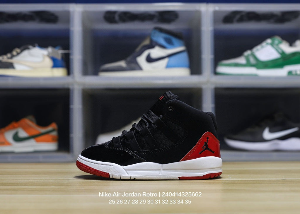 Jordan trendy children's shoes" black, red"