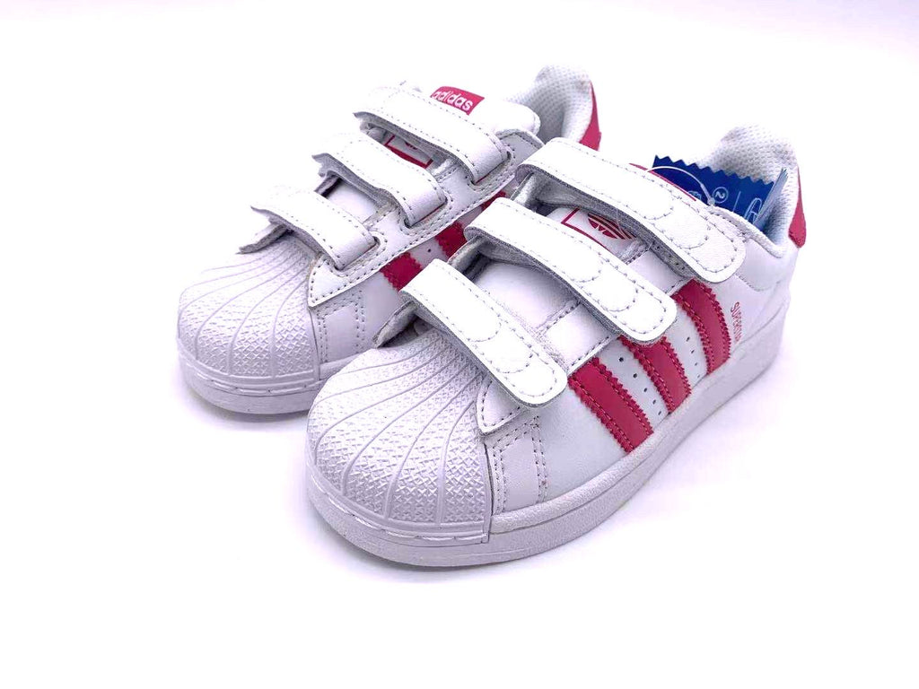 Adidas classic shell toe children's shoes" white, pink"
