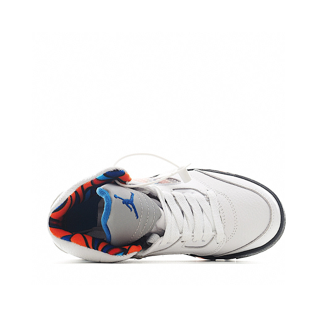 Jordan 5 children's shoes" white, orange"