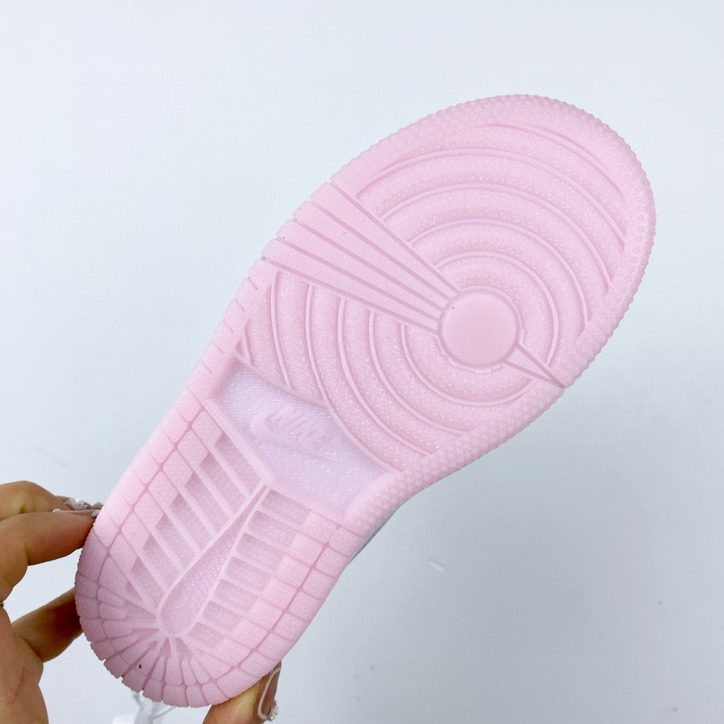 Joe 1 high top stitching" white, Pink, baby pink"