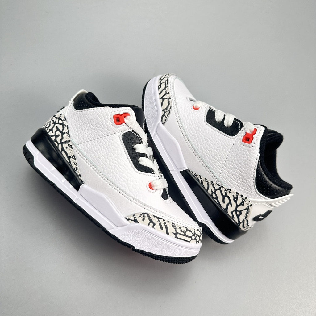 Jordan 3 children's shoes" white, black"