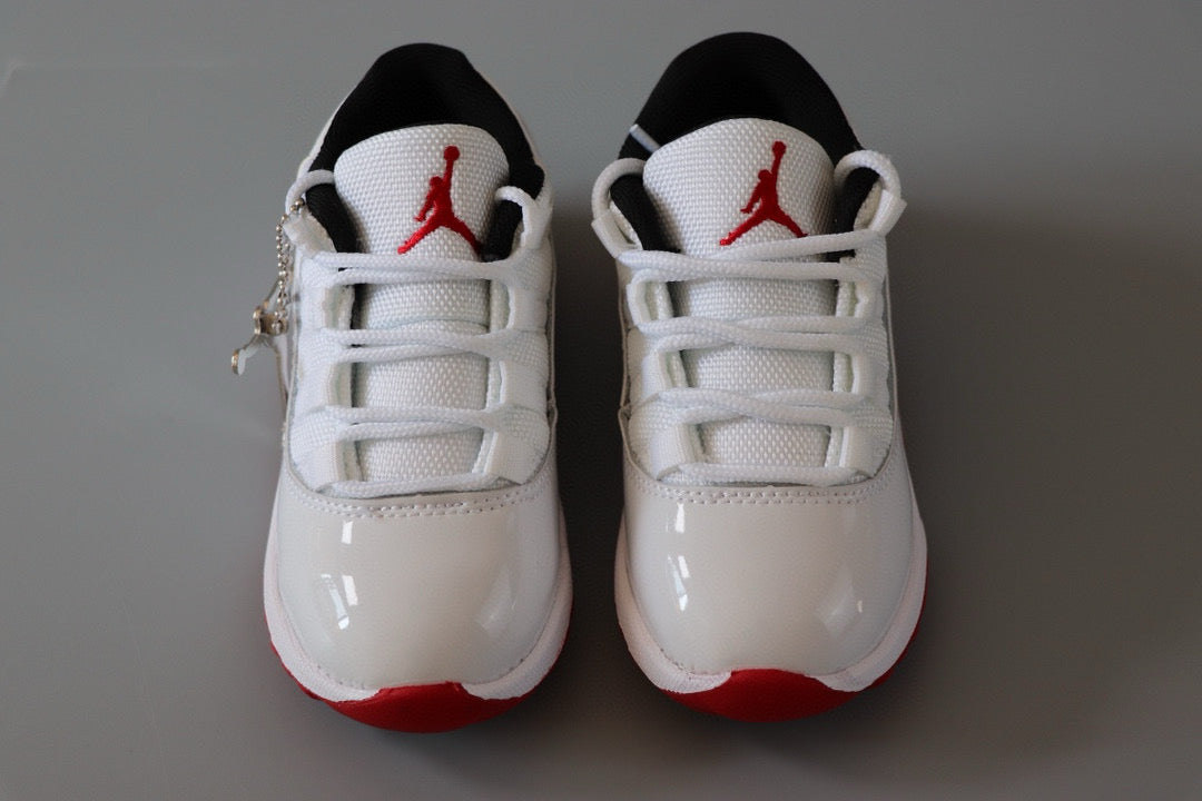 Joe 11 low-top children's shoes" white, red"