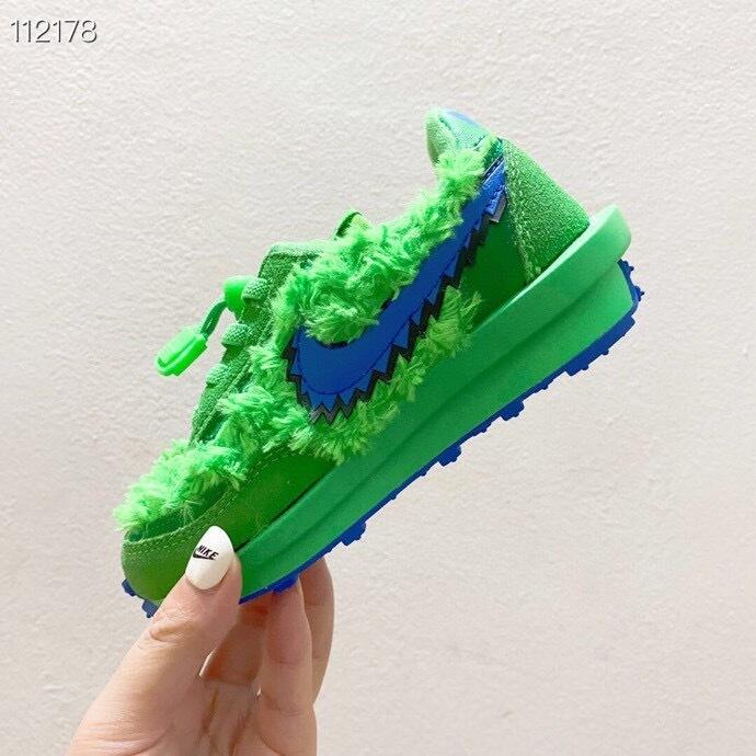 Nike Waffle Casual Jogging Shoes Deconstructed Double Hook" green"