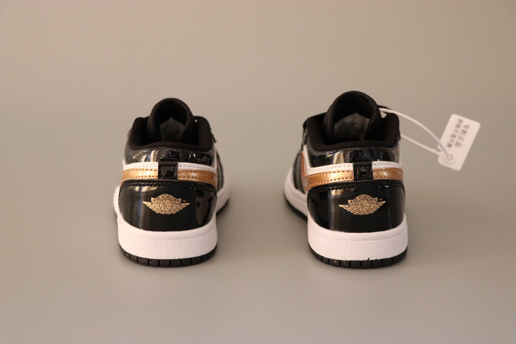 Joe 1 original low-top sneakers" dark, white, Gold"
