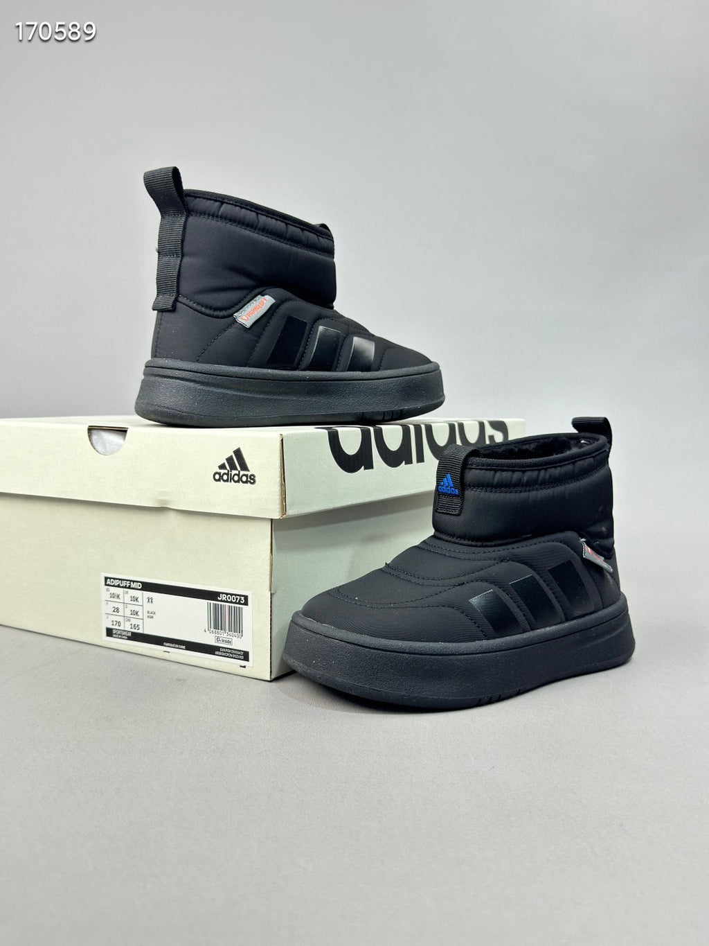 Adidas authentic ADIPUFF MID boys and girls warm" black"