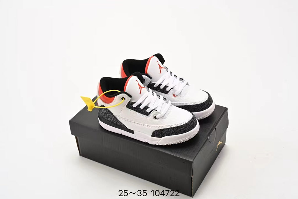Joe 3" white, black"