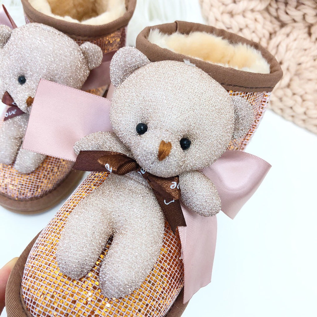 UGG Bear Snow Boots "rose gold "
