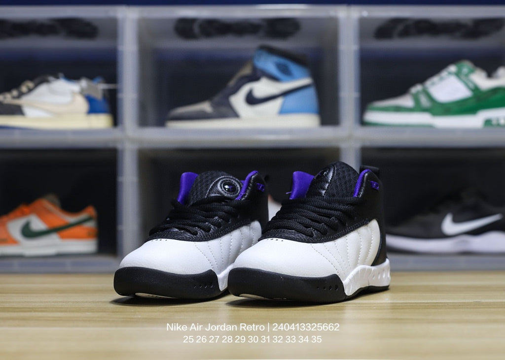 Jordan trendy children's shoes" white, black"
