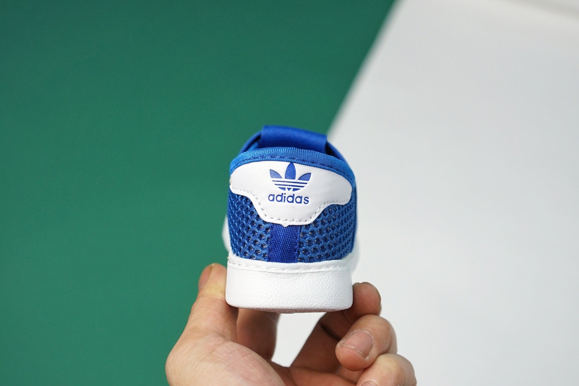 AD one-step soft shell mesh bandage shoes" sky blue"