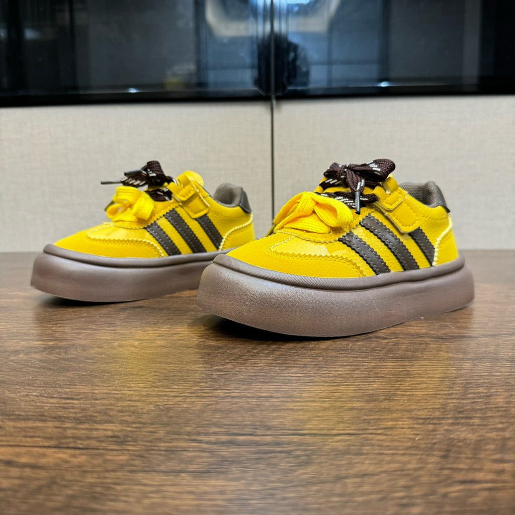 Adidas training invisible Velcro sneakers" yellow, brown"