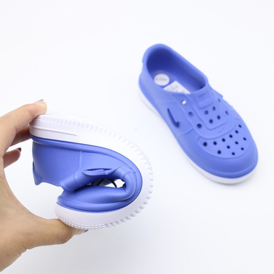 Nike Air Force Hole Shoes Beach Sandals" blue"