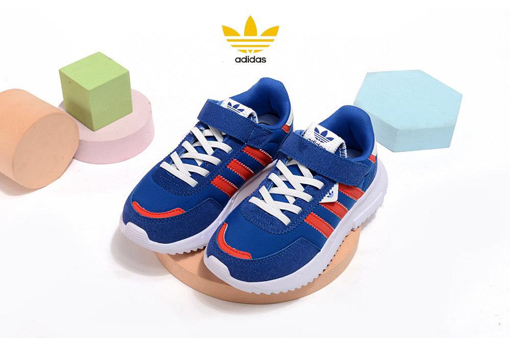 Adidas clover lightweight soft sole" blue, red"