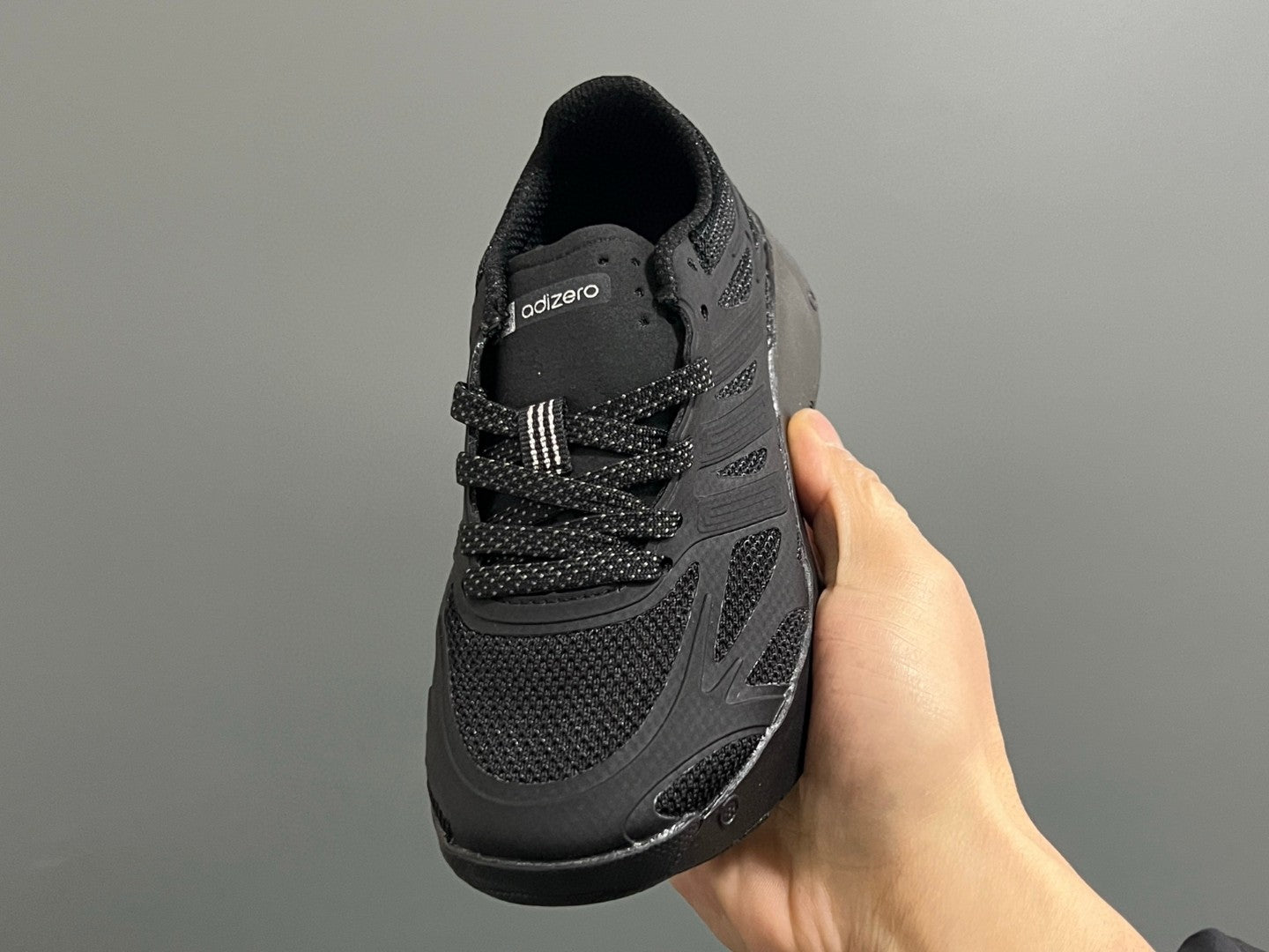 A's new children's shoelace buckle swing sports shoes" black"