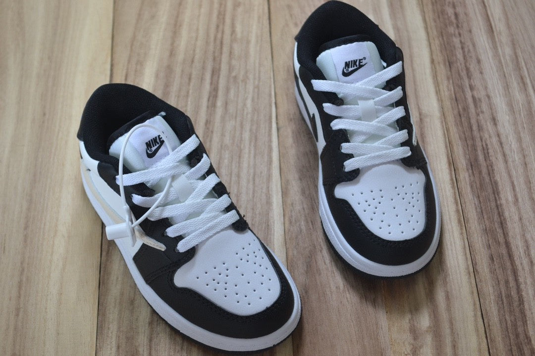Qiaoyi low-top shoelaces" white, black"