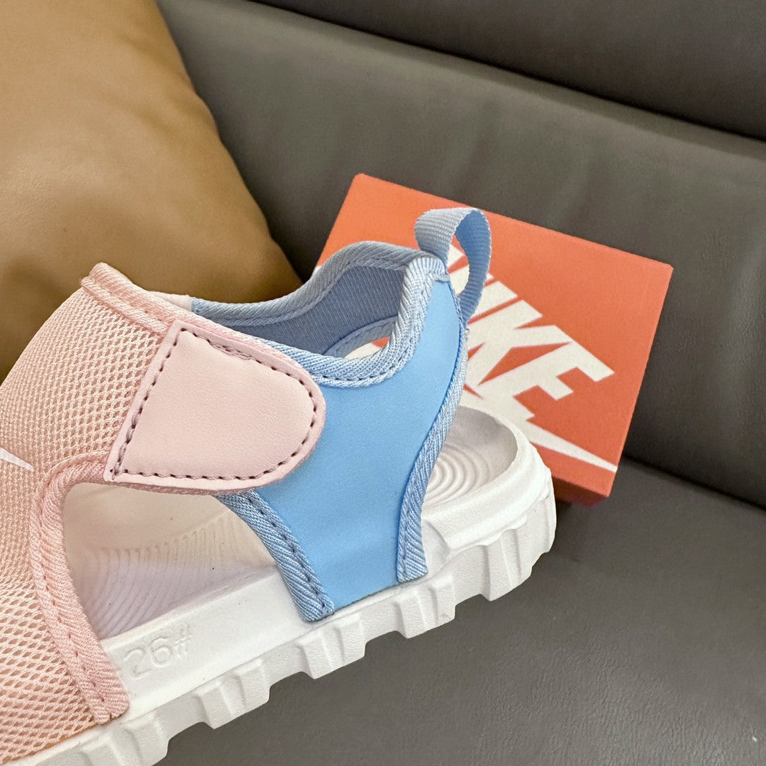 NK cute little closed toe mesh sandals" light pink"