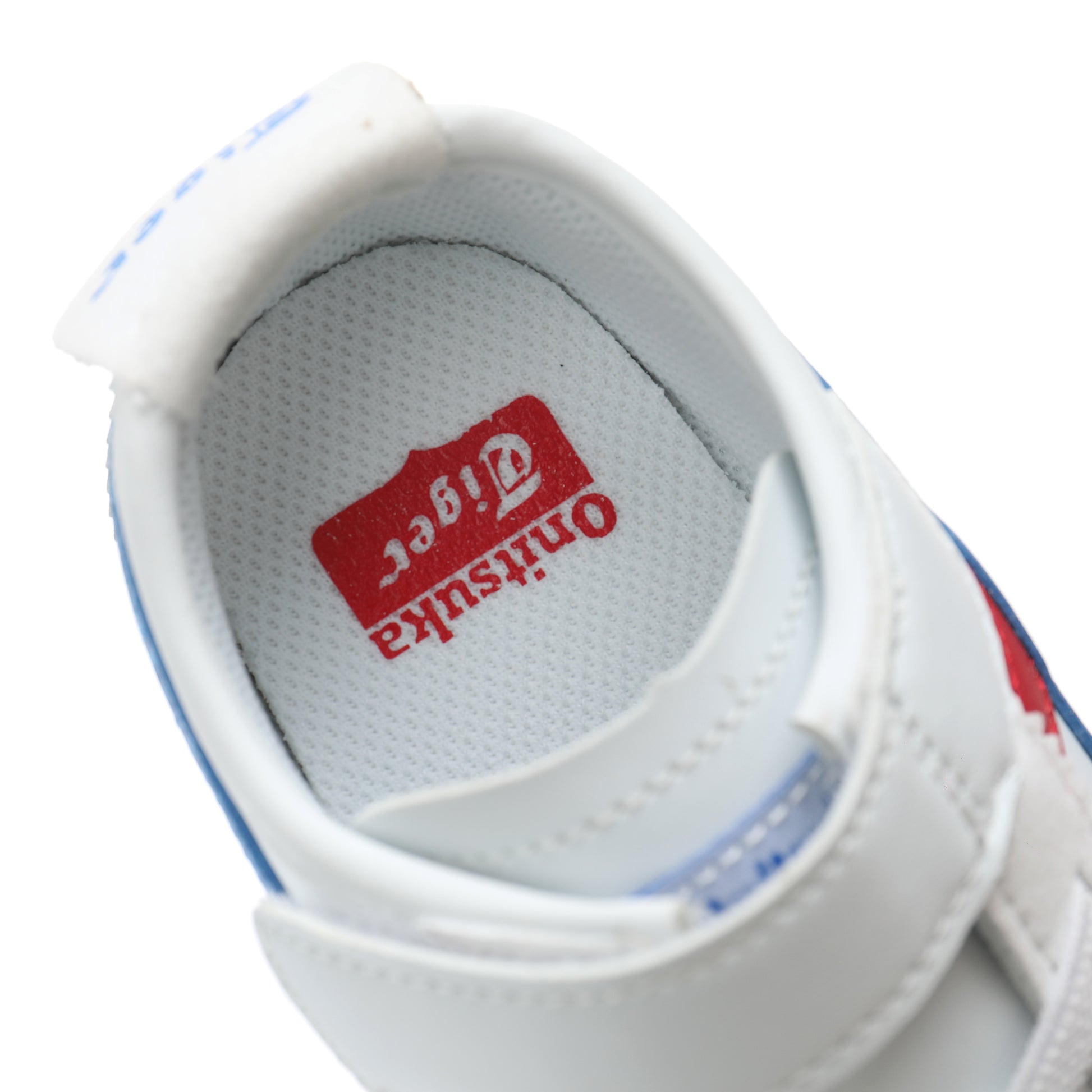 Asics Tiger" white, blue, red"