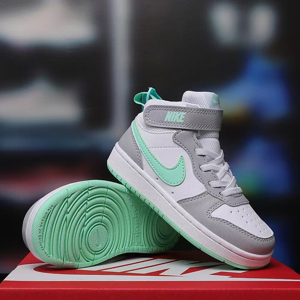 Air Force workwear mid-cut Velcro" white, gray"