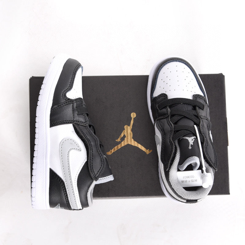 Jordan low top elastic band" white, black, gray"