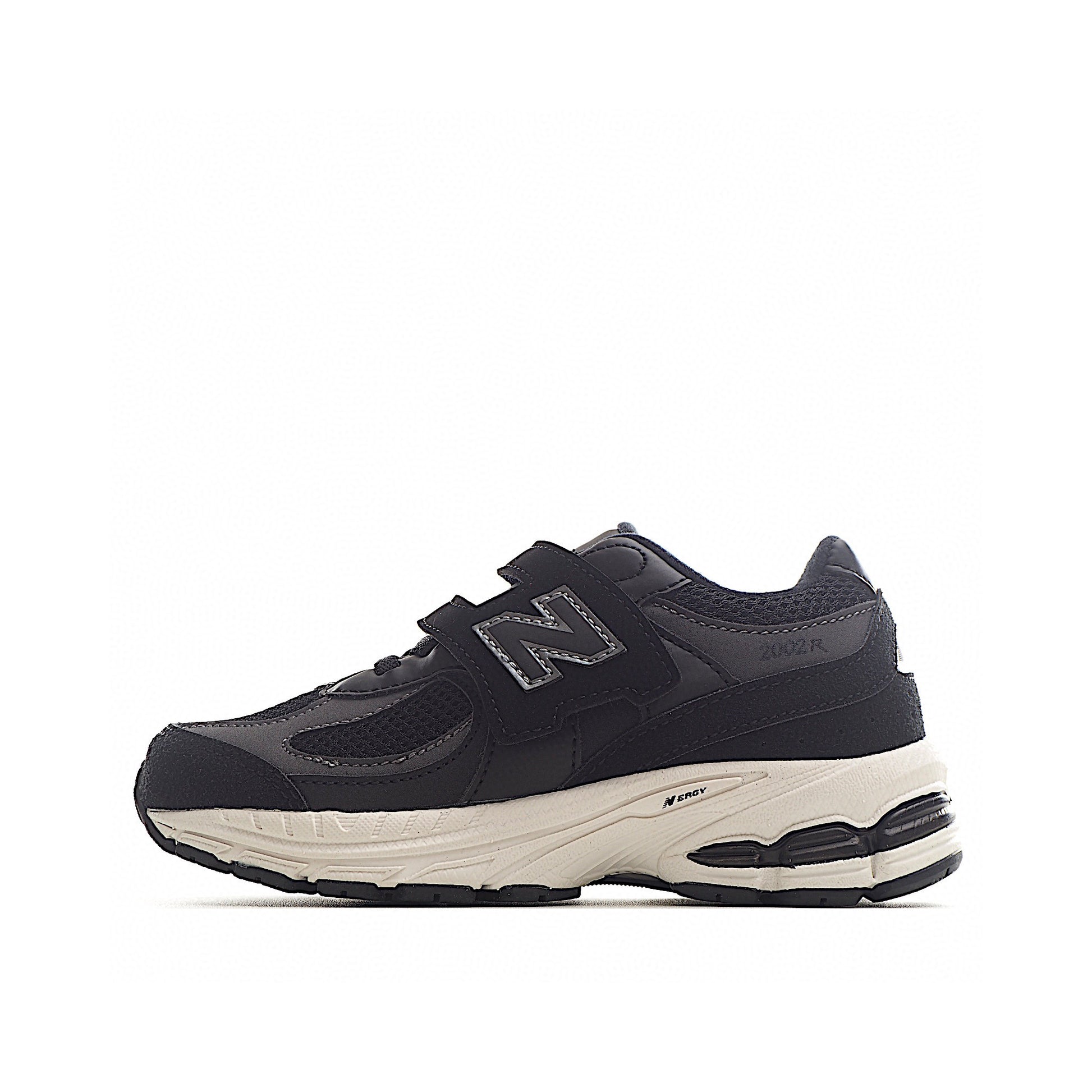 NB327 Rotating Buckle Waffle Gump Children's Shoes"black"