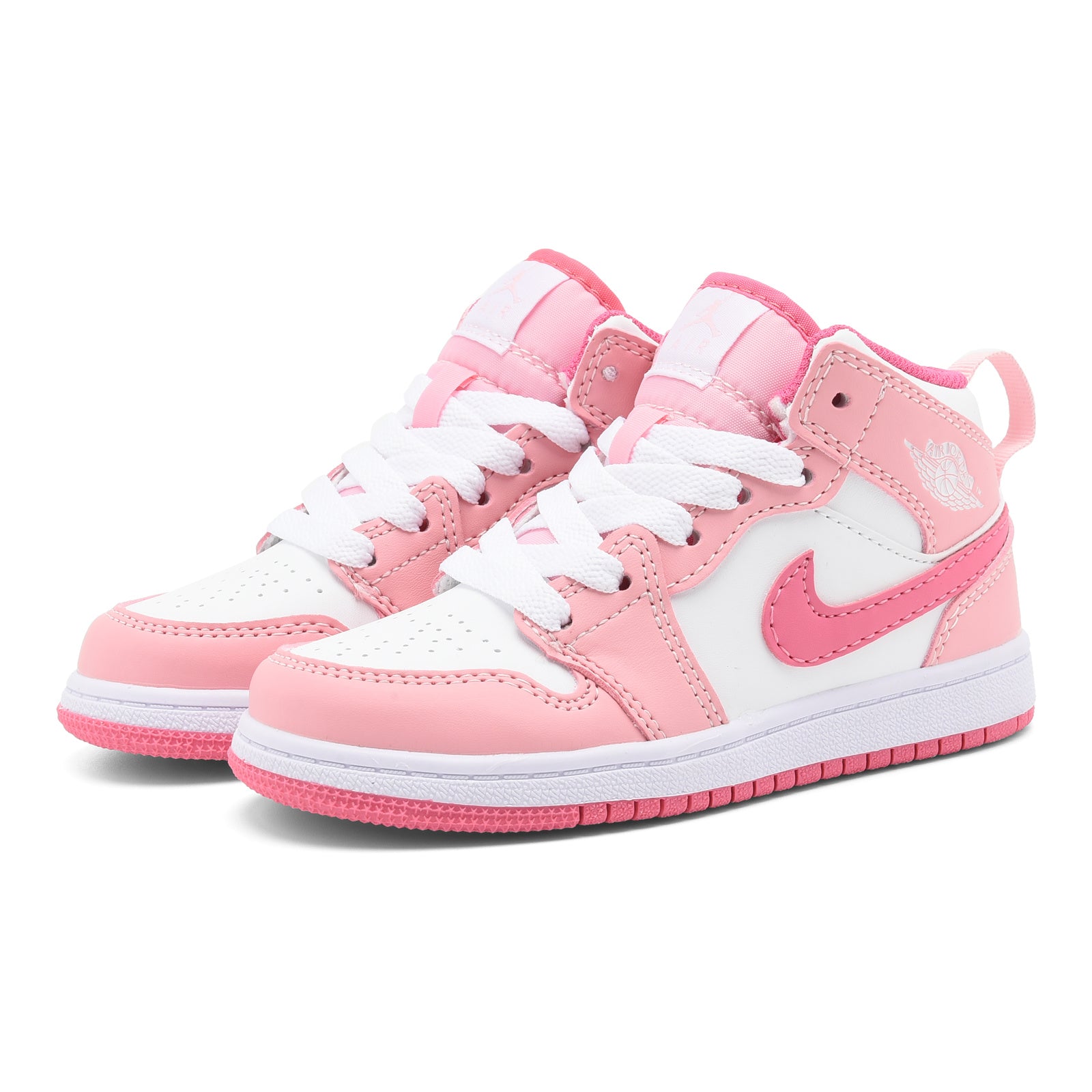 AJ-127" white, pink"