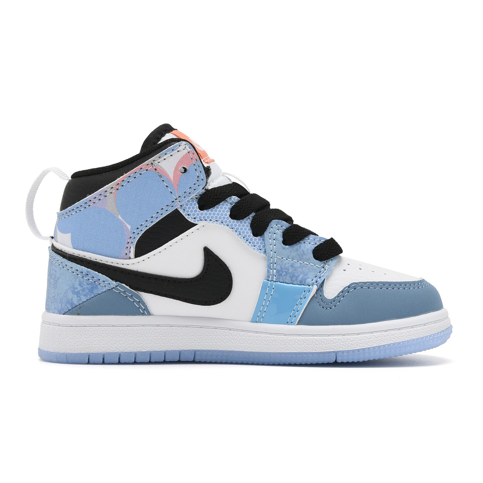 AJ-127" white, gray, blue"