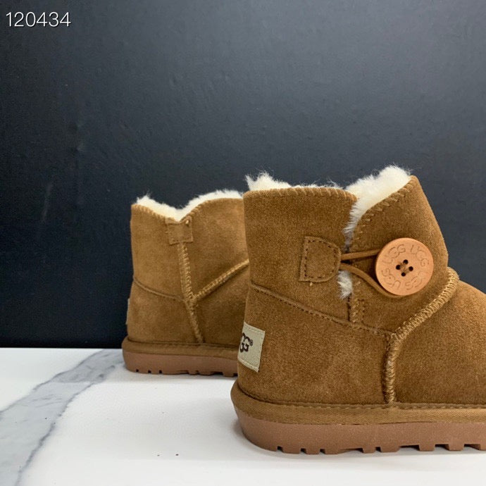 UGG mahogany buckle children's snow boots" brown"